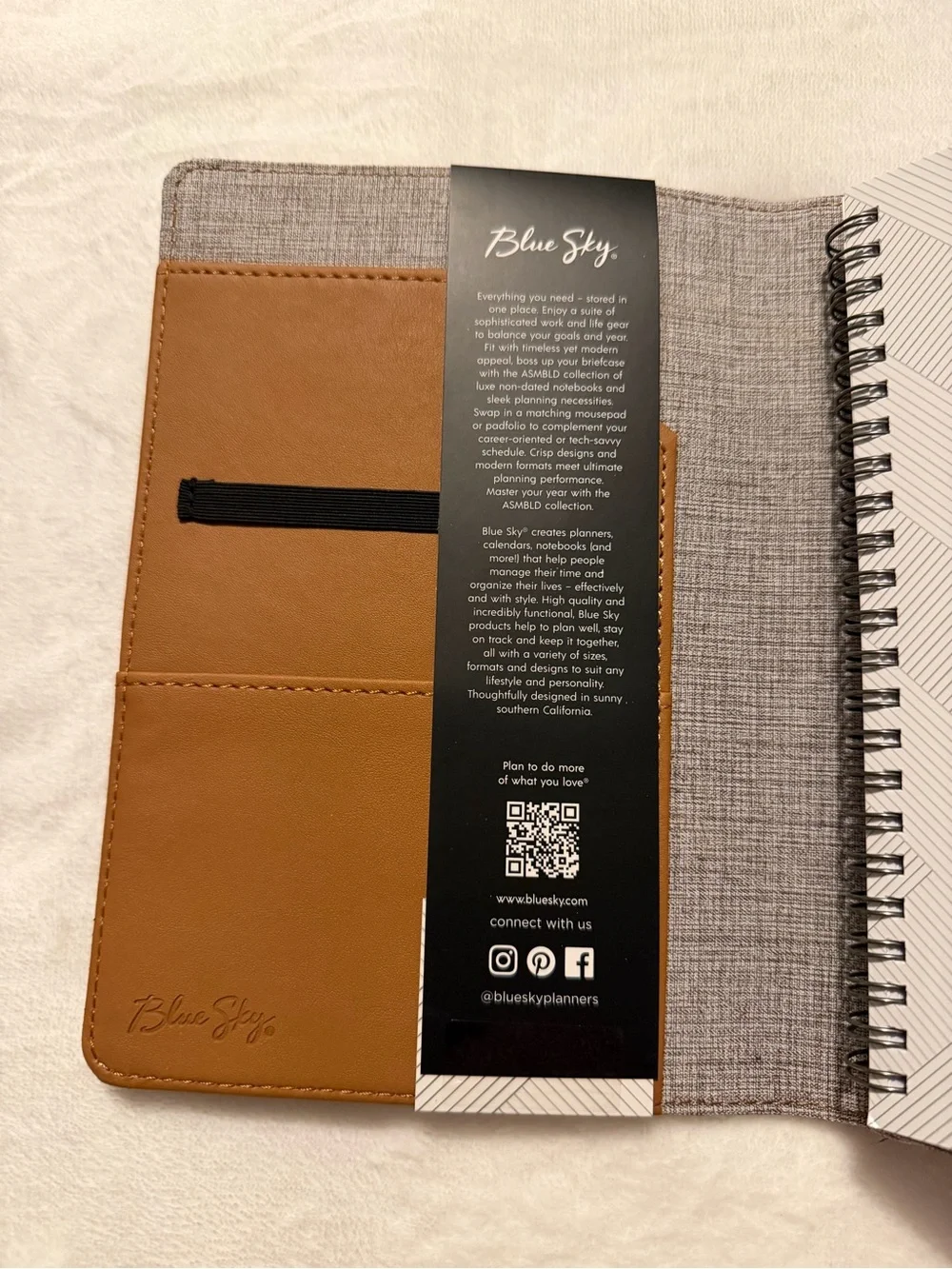 Blue Sky ASMBLD Refillable Planning Calendar Tan January 2026-December 2026